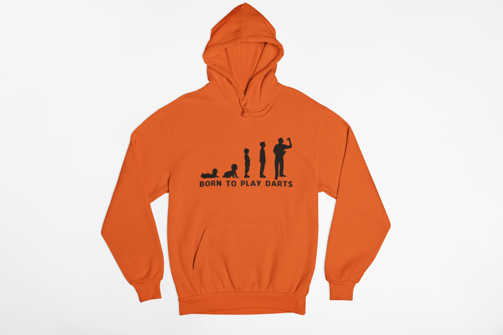 HOODIE - Born to play Darts flat
