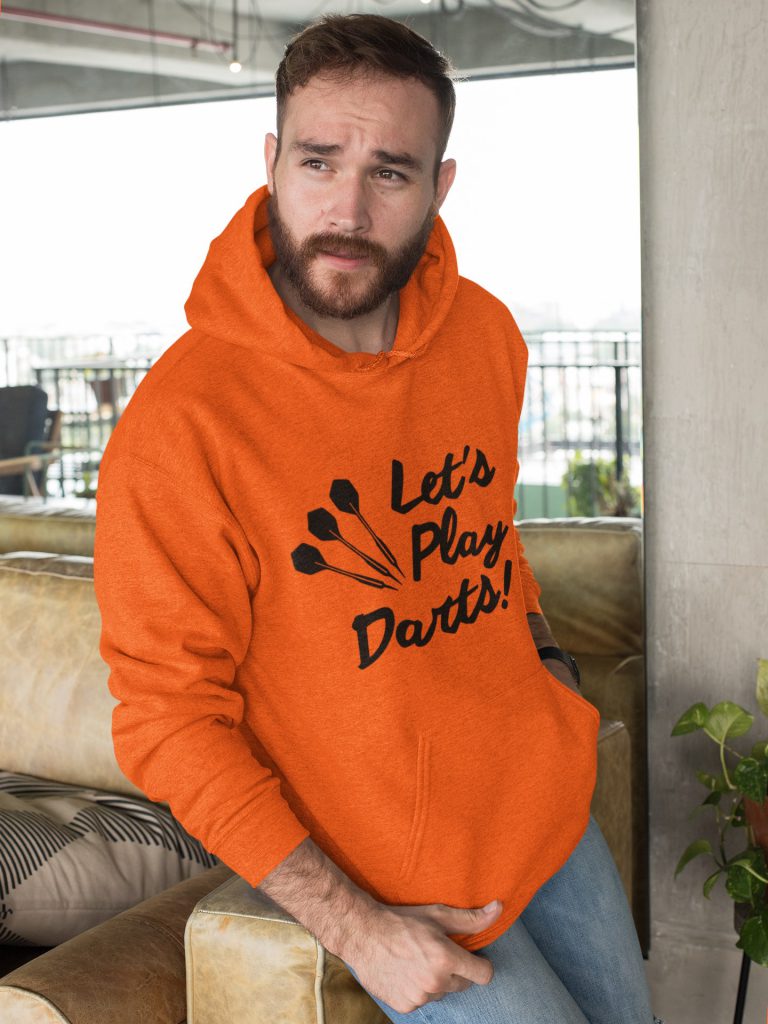 Let's play darts hoodie