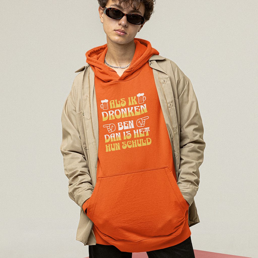 Koningsdag Hoodie Als Ik Dronken Ben
