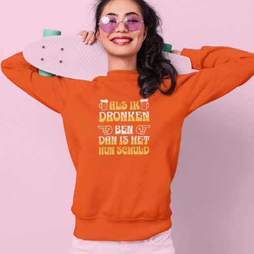 Koningsdag Trui Als Ik Dronken Ben