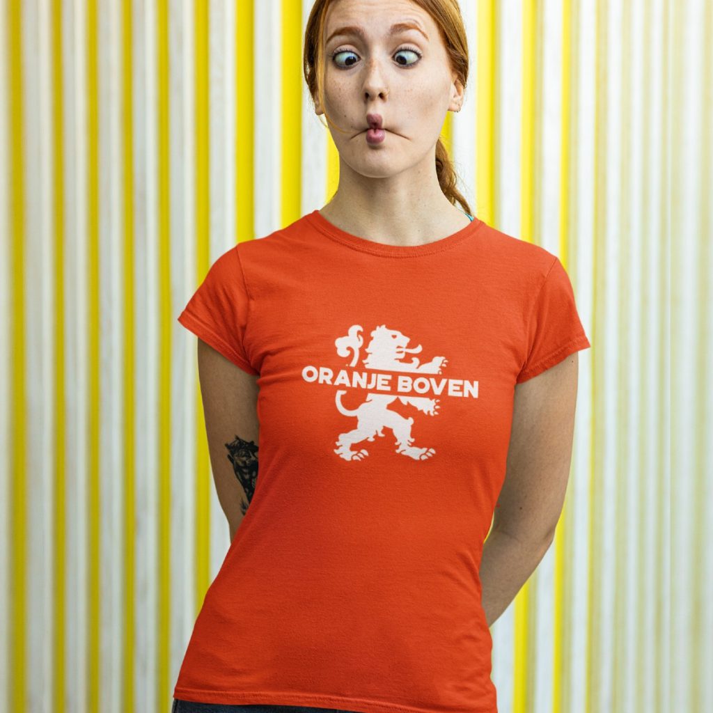 Koningsdag T Shirt Leeuw Oranje Boven
