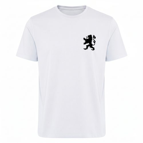 Wit T-Shirt Zwarte Leeuw