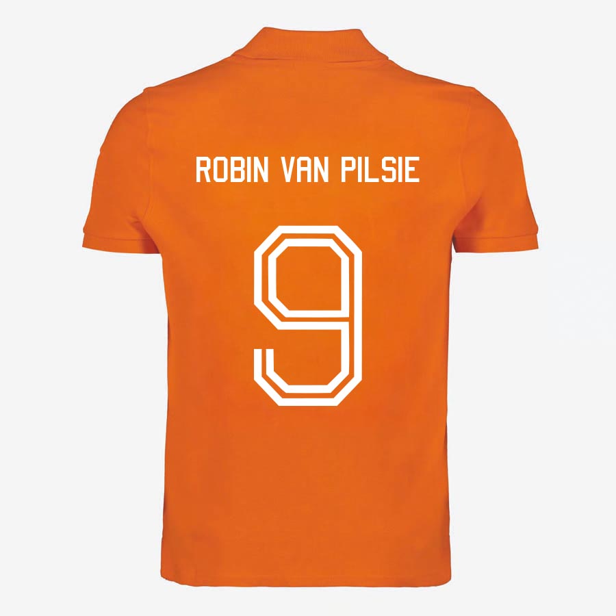 Oranje Polo Robin Van Pilsie